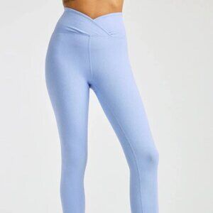 Year of Ours Women's Baby Blue Ribbed Veronica Legging Size Large